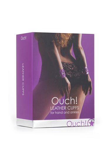 Menottes Premium en cuir violet - Ouch