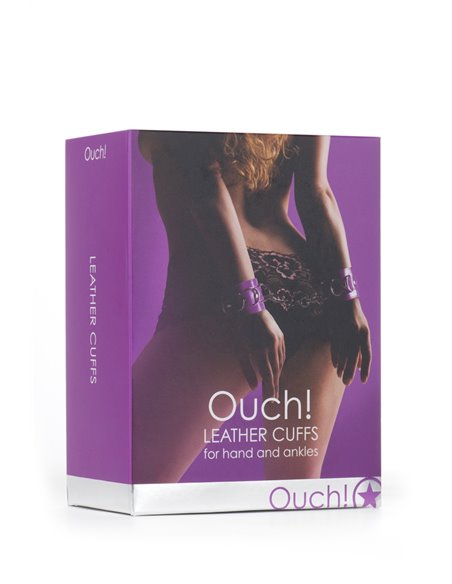 Menottes Premium en cuir violet - Ouch