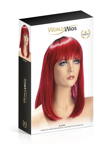 Perruque Elvira rouge - World Wigs