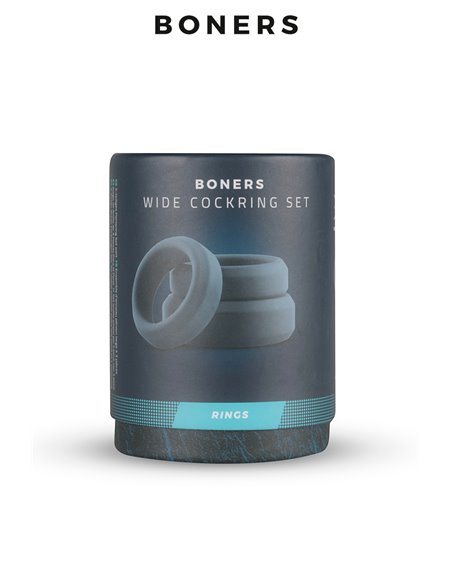 Kit de 3 anneaux de pénis larges - Boners