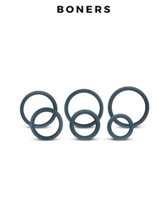 Set de 6 anneaux de pénis larges - Boners 2