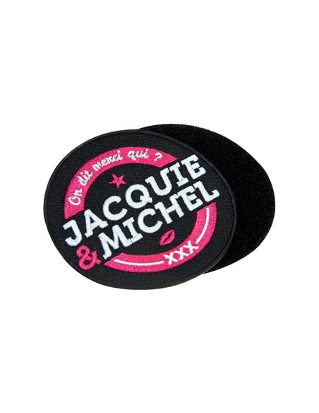 Ecusson rond velcro Jacquie et Michel