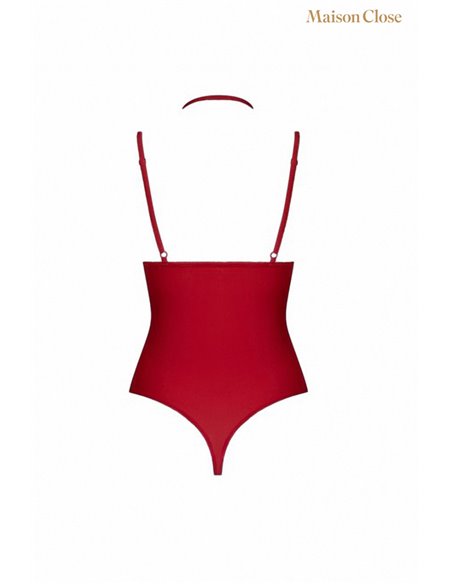 Body string seins nus rouge Le petit secret