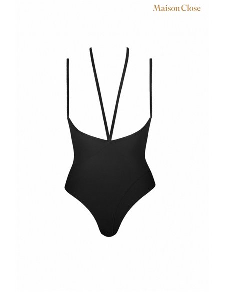 Body string seins nus noir Le petit secret
