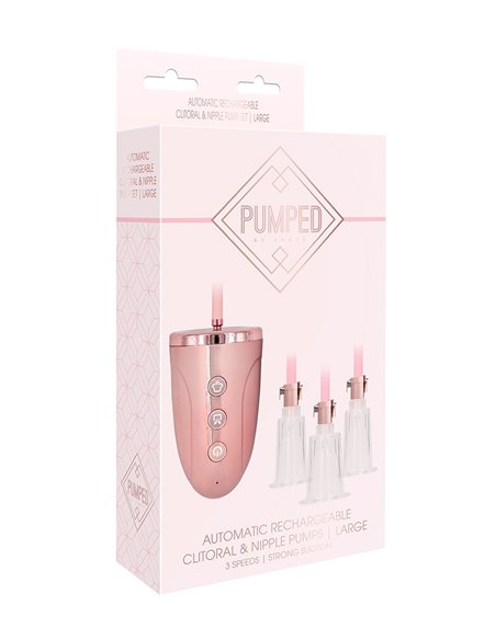 Pompe à tétons et clitoris automatique Large - Pumped