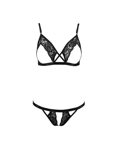 Ensemble sexy ouvert Diabolina - Passion