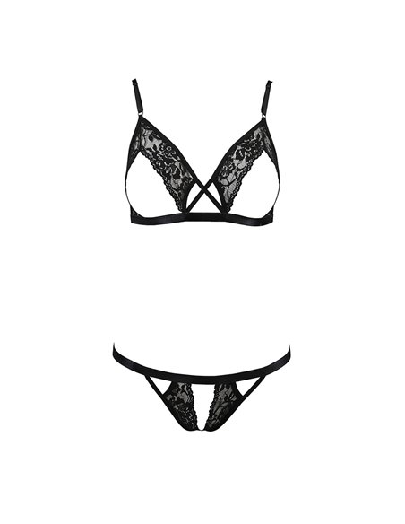 Ensemble sexy ouvert Diabolina - Passion