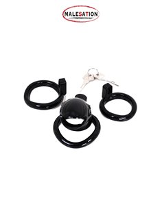 Cage de chasteté ABS noire - Malesation 2