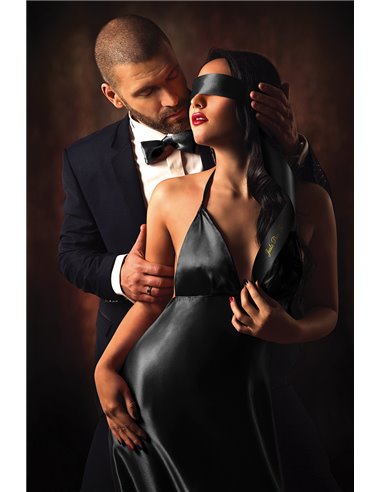 5 liens satin noir - Sweet Caress