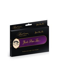 Bandeau BDSM satin pourpre - Sweet Caress 2