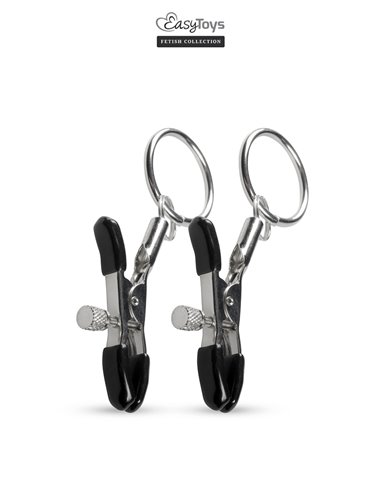 Pinces à tétons avec anneau - Easytoys Fetish Collection