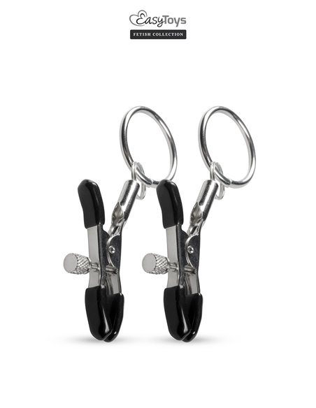 Pinces à tétons avec anneau - Easytoys Fetish Collection