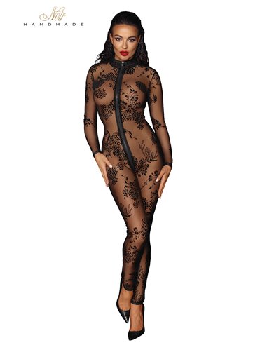 Combinaison intégrale en tulle floqué F237