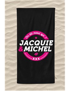 Serviette de plage Jacquie et Michel Classique