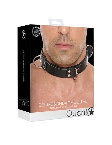 Collier Bondage Deluxe noir - Ouch!
