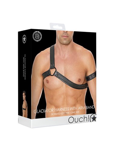 Harnais Gladiator noir - Ouch!