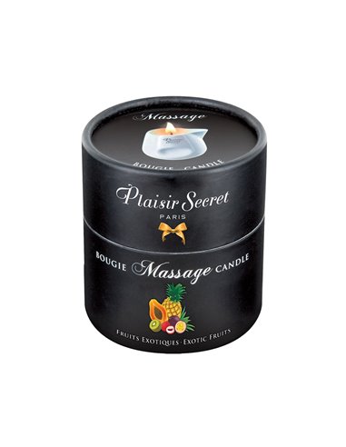 Bougie de massage gourmande fruits exotiques