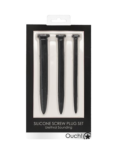 Set de 3 plugs urétraux Grands clous - Ouch!