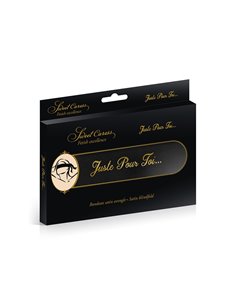 Bandeau BDSM satin noir - Sweet Caress 2