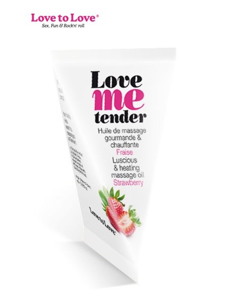 Berlingot huile massage comestible Love me Tender